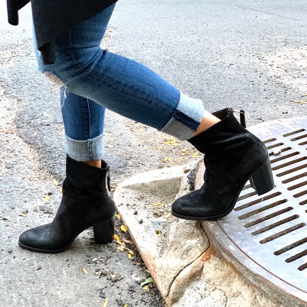 Elena Lachi Ankle boot in Hombre Black Leather
